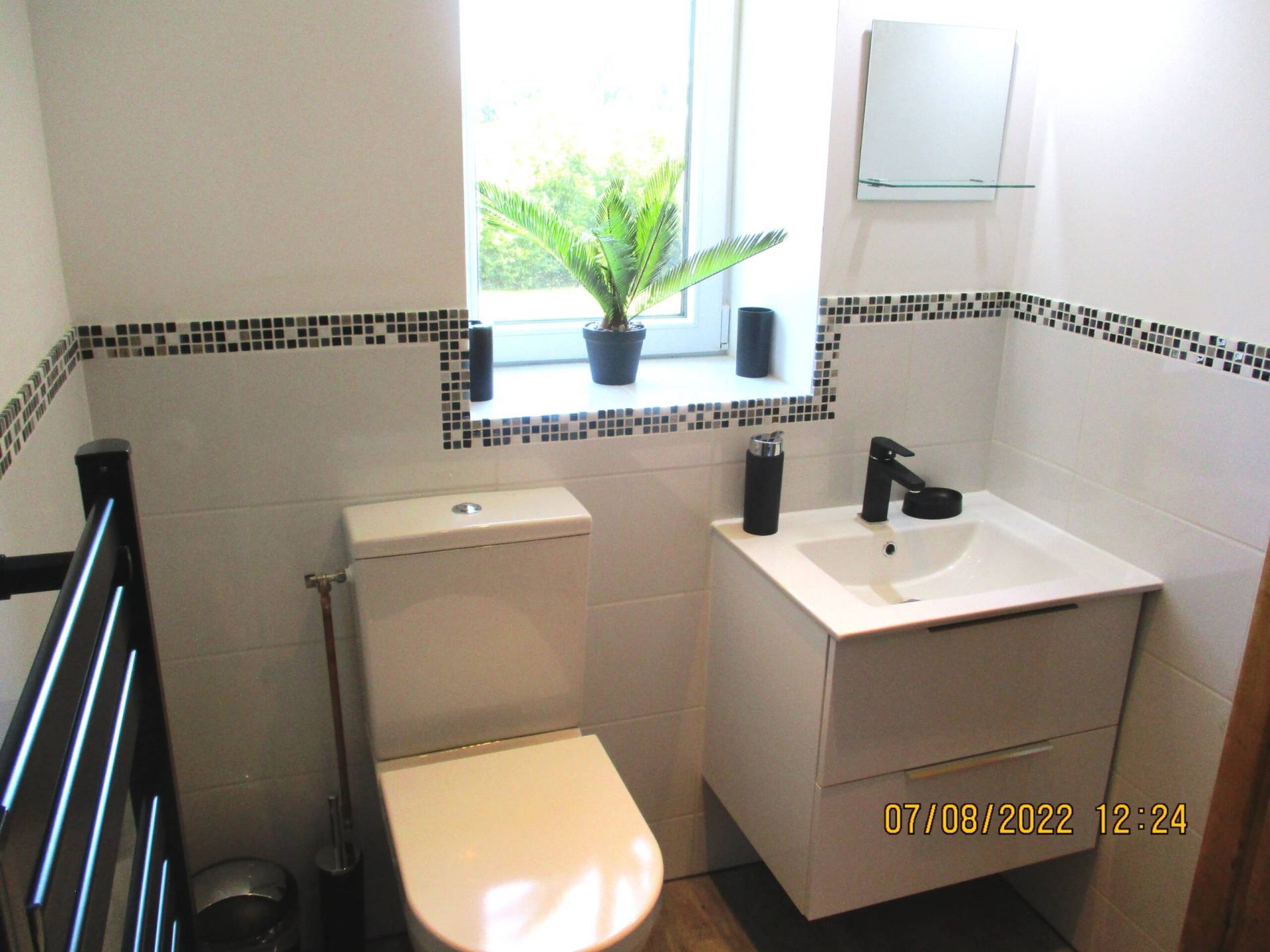 Shower room and toilet in our Gite